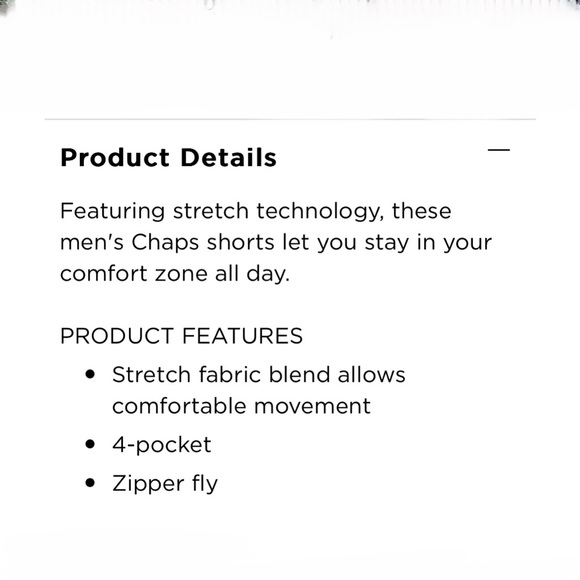 EUC Chaps Stretch Fit Light Blue Shorts Size 36 - Picture 4 of 5